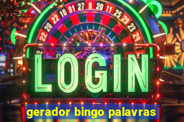 gerador bingo palavras